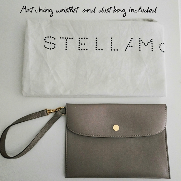 Authentic STELLA MCCARTNEY Logo‎ Set Tote Wristlet Dustbag Shoulder Crossbody - Picture 14 of 16
